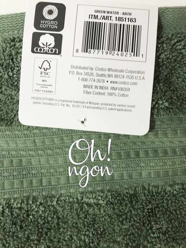 Phòng tắm - Khăn tắm 100% cotton – Hàng USA     
